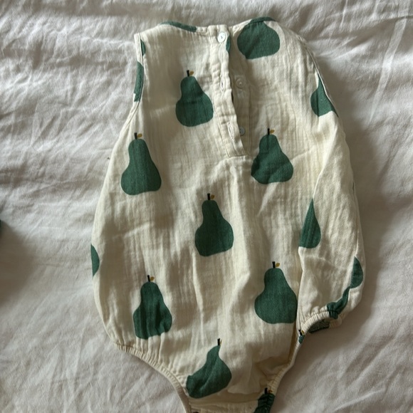 HTF fin & vince pear cotton romper 12-18 mo - Picture 5 of 5